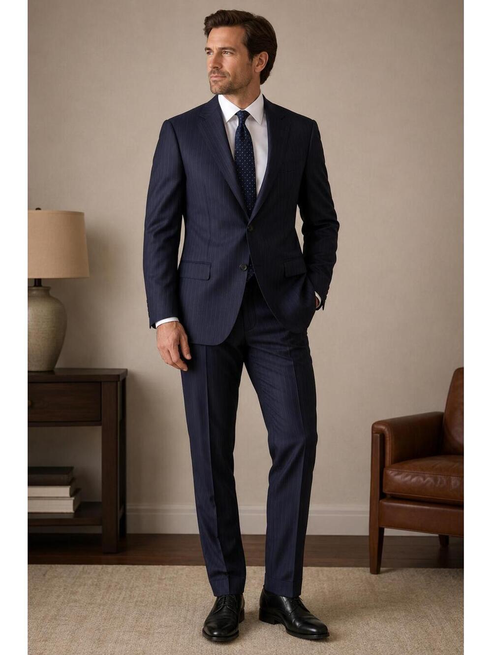 Mens Calvin Klein two piece suit sz 44R